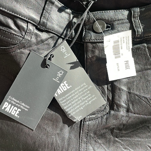 NWT Paige Leather pants - Picture 7 of 9